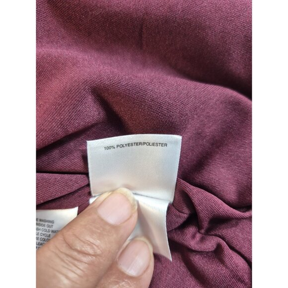 KASPER Women's Top Size S Sleeveless VNeck Paisley Print Tunic Eggplant Multi 24 - Picture 8 of 10